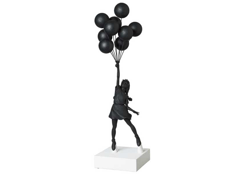 Banksy Flying Baloons Girl (GESSO BLACK Ver.) Figure