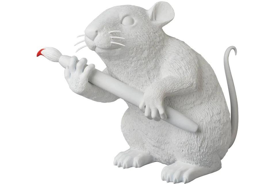 Banksy Love Rat Figure White