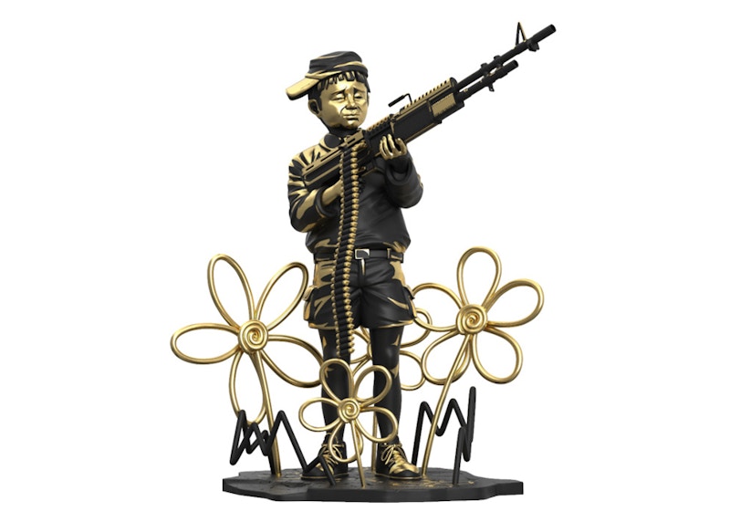 Banksy x Brandalised x Mighty Jaxx Crayon Shooter (LA Gold Edition) Figure