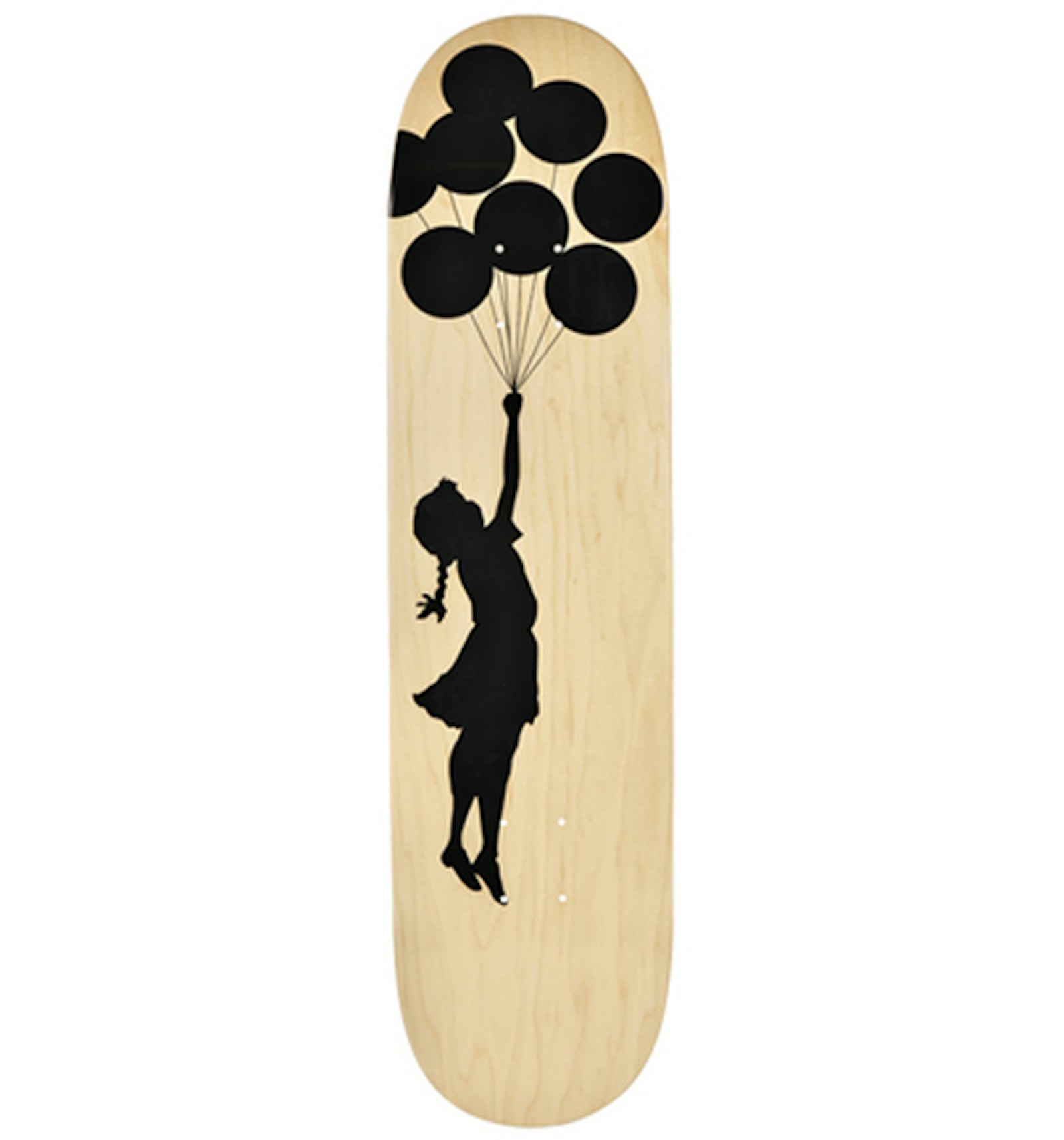 Banksy x Medicom Balloon Girl Skateboard Deck Brown - US