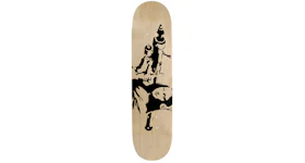 Banksy x Medicom x Sync Brandalism Mona Launcher Skateboard Deck Tan