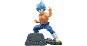 Banpresto Dragon Ball Z Dokkan Battle 6th Anniversary Super Saiyan Blue Evolved Vegeta Figure Blue