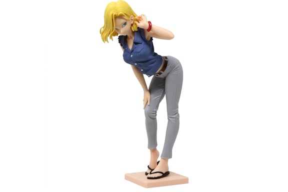 Banpresto Dragon Ball Z Glitter And Glamours Android No. 18 II Version A Figure Blue & Gray