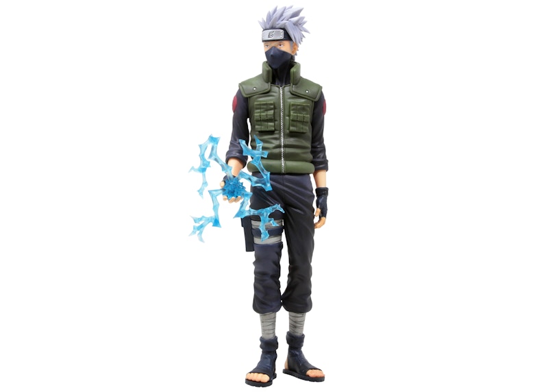 Banpresto Naruto Shippuden Grandista Nero Hatake Kakashi Figure Green & Navy