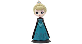 Banpresto Q Posket Disney Characters Elsa Coronation Style A Normal Color Version Figure Teal