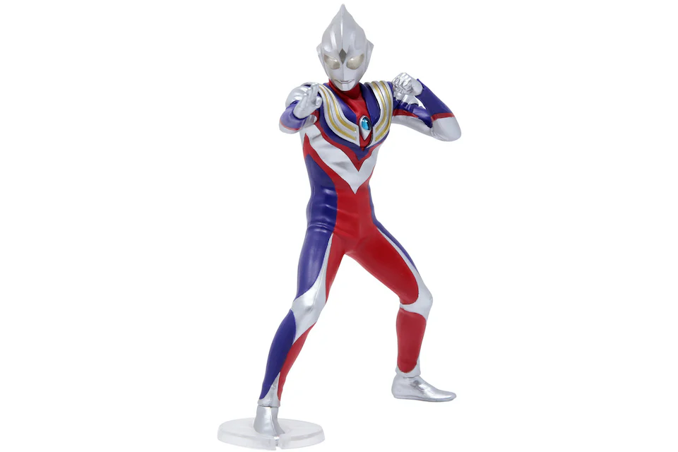 Banpresto Ultraman Tiga Hero's Brave Statue A Ultraman Tiga Figure Silver