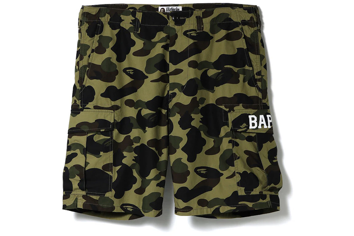 BAPE 1st Camo 6 Pocket Shorts Green