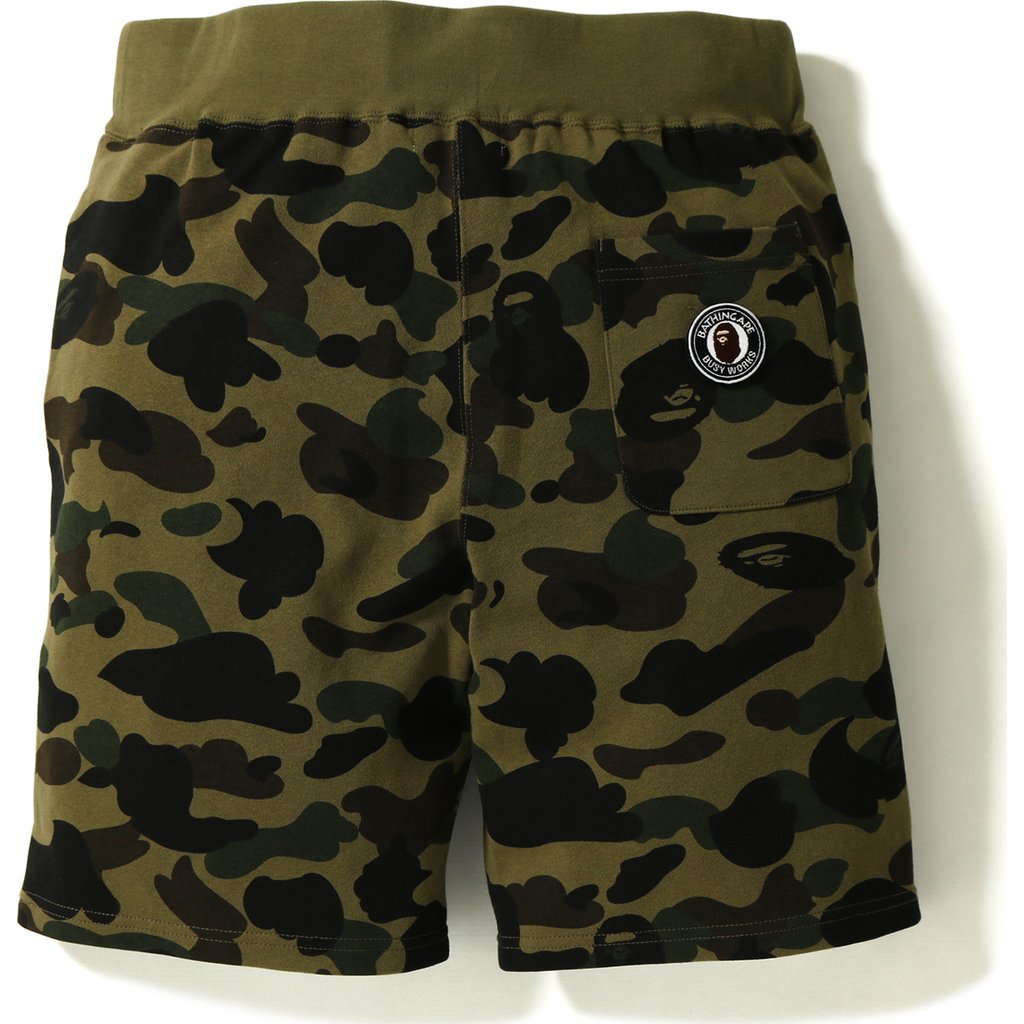 BAPE 1st Camo Sweat Shorts (SS23) Green