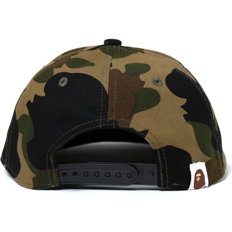 BAPE 1st Camo Bape Snap Back Cap Green 男装- FW18 - CN