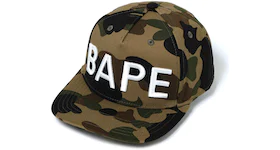 BAPE 1st Camo Bape Snap Back Cap Green