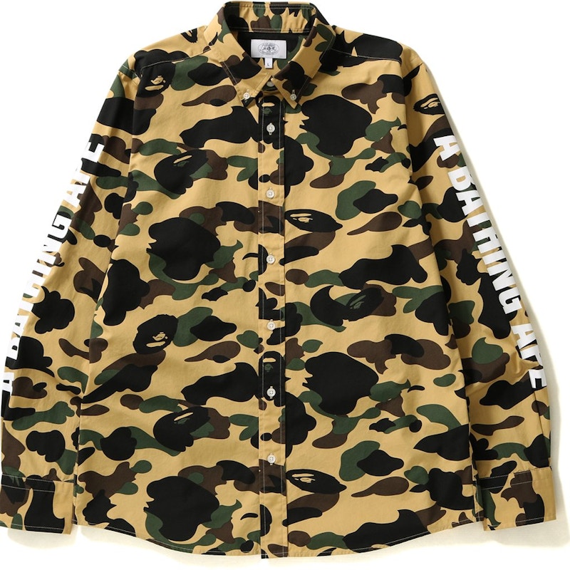 BAPE 1st Camo Military Shirt Shirt Green Men's - SS21 - US