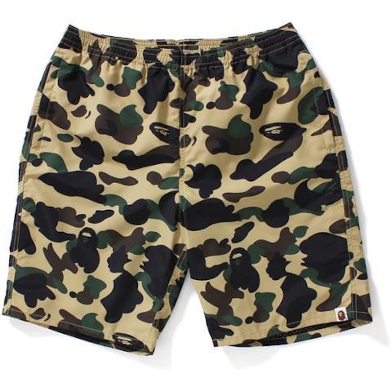 bape shorts yellow