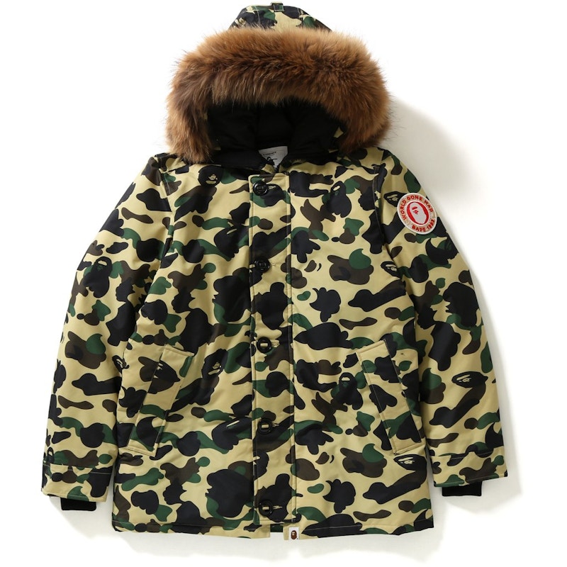 Bape fur jacket hotsell