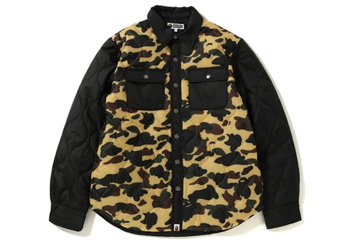 BAPE 1st Camo Quilting Jacket Yellow