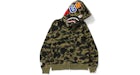 BAPE 1st Camo Shark Full Zip Hoodie Green