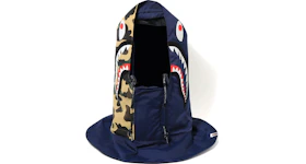 BAPE 1st Camo Shark Hoodie Mask Yellow/Navy
