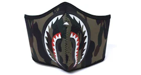 BAPE 1st Camo Shark Neoprene Mask Green