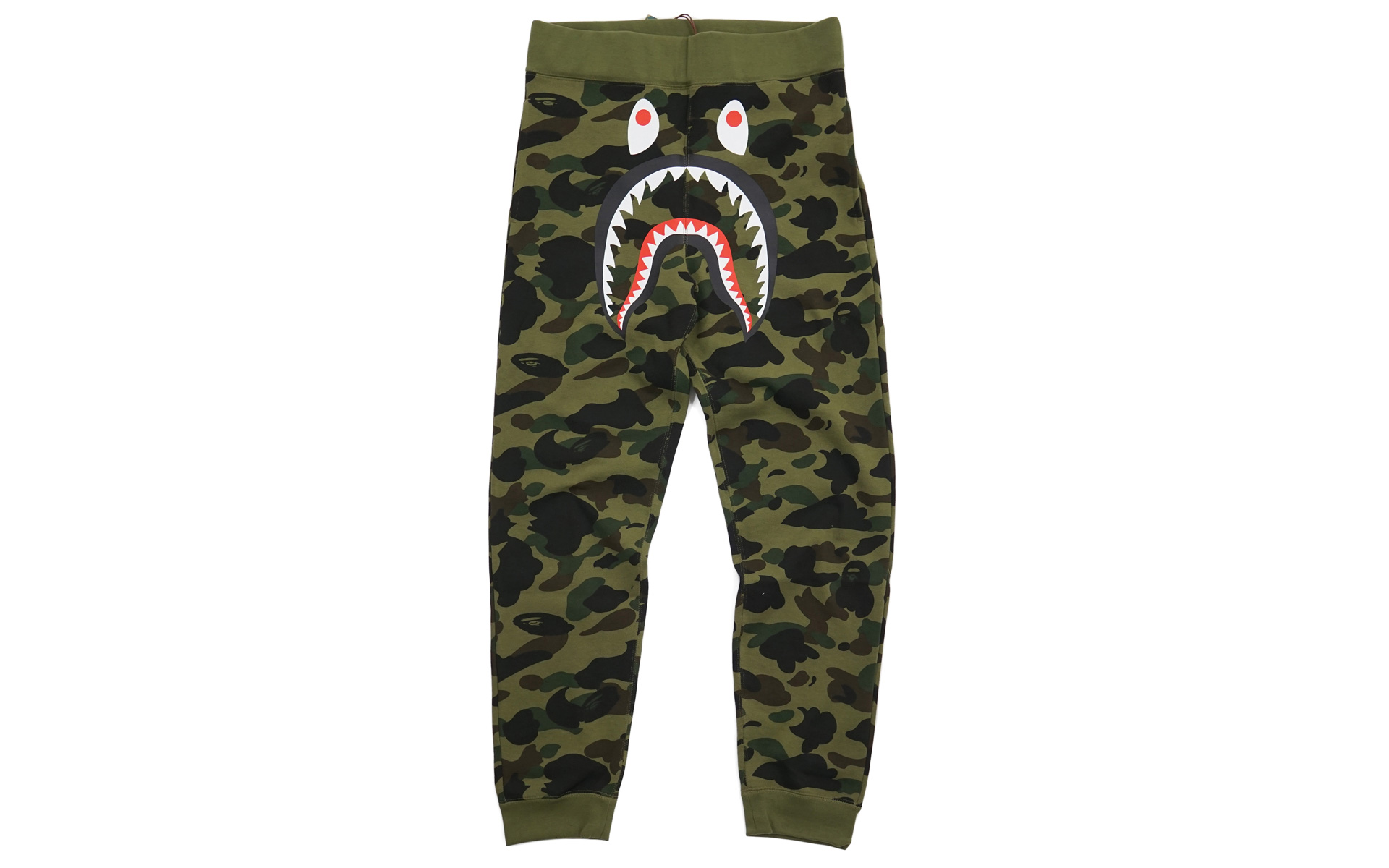 BAPE 1st Camo Shark Slim Sweatpants Green - US