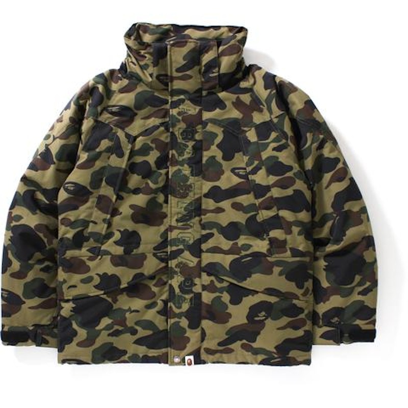 BAPE 1st Camo Snow Board Down Jacket M Green - US