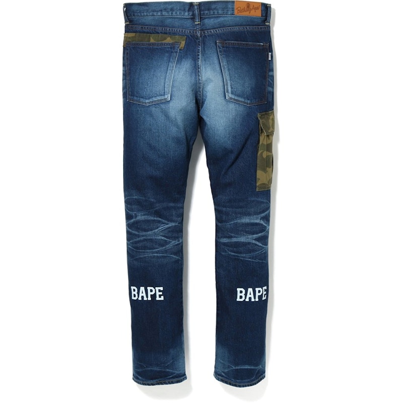 BAPE 2008 Type-05 Remake Damage Denim Pants Indigo Men's - SS19 - US