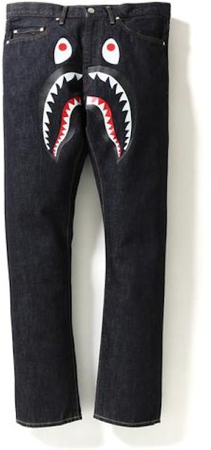BAPE: Indigo Shark Jeans