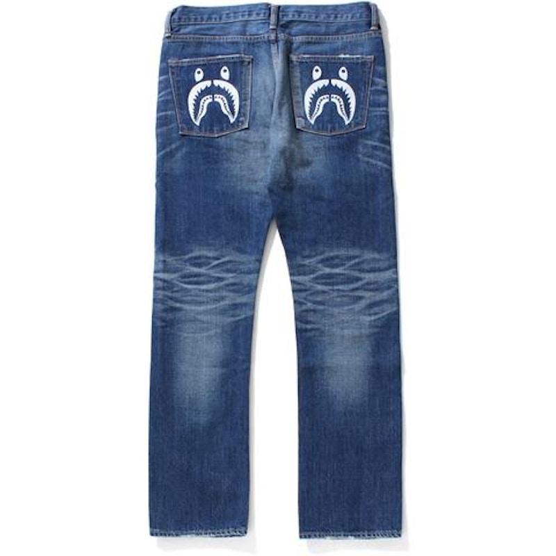 BAPE 2008 Type-05 Washed Denim Pants Pants Indigo Men's - US