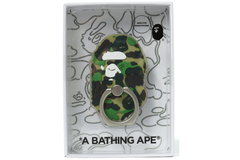 BAPE ABC Ape Head Smartphone Ring Green