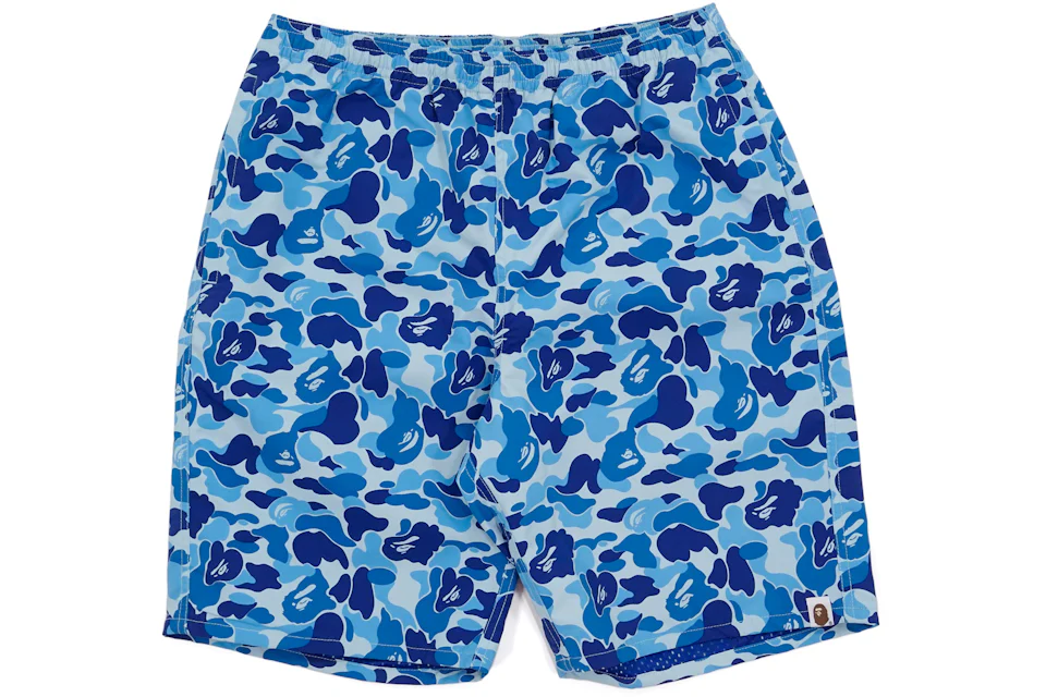 BAPE ABC Camo Beach Shorts Light Blue