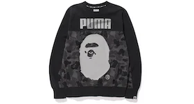 BAPE X Puma ABC Camo Crewneck Sweatshirt Black