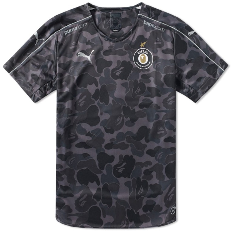 BAPE X Puma ABC Camo FC Replica Jersey Shirt Black Men's - FW15 - GB