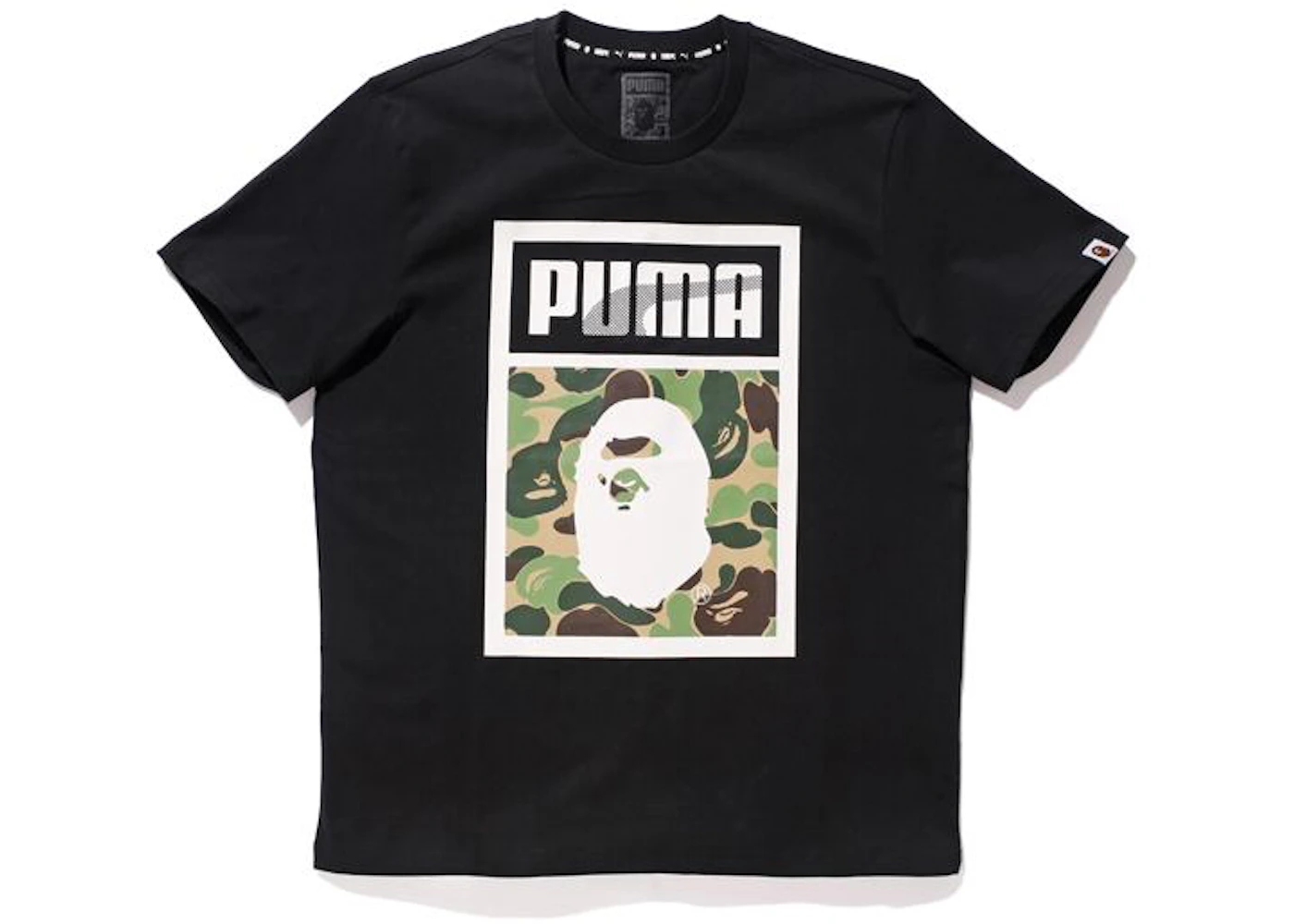 BAPE X Puma ABC Camo Logo Tee Black Men\'s - FW15 - US