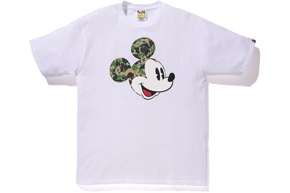 BAPE X Disney ABC Camo Mickey Tee China Exclusive White