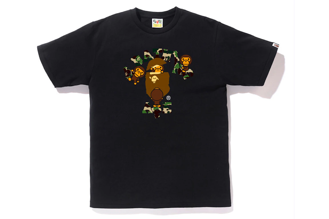 BAPE ABC College Milo Tee Black/Green