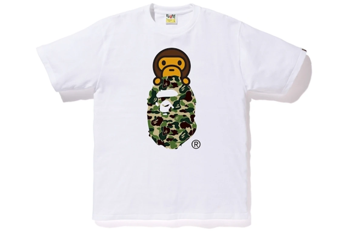 BAPE ABC Milo On Ape Head Tee White/Green