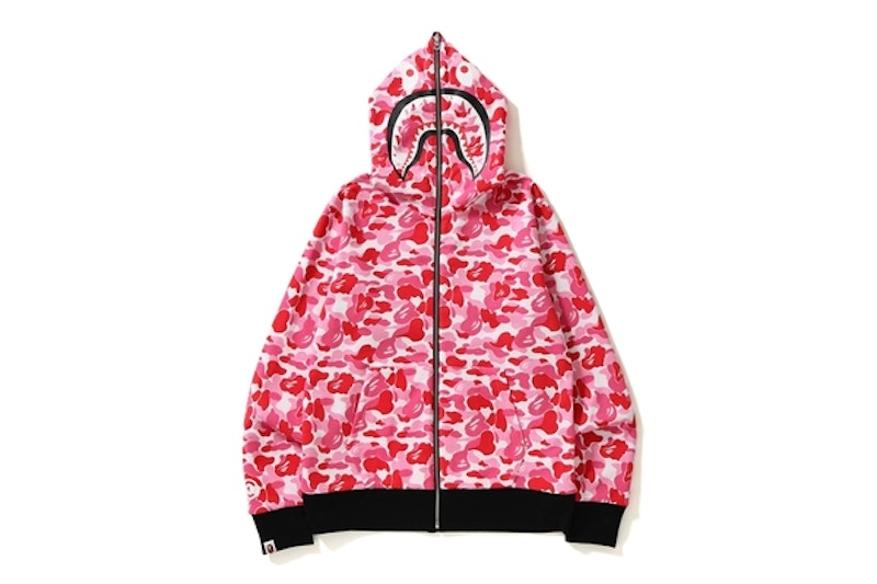 Pink abc bape discount hoodie