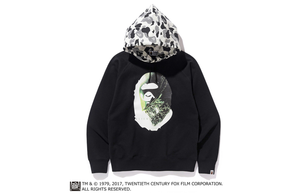 BAPE Alienposter Ape Head Pullover Hoodie Black Men's - US