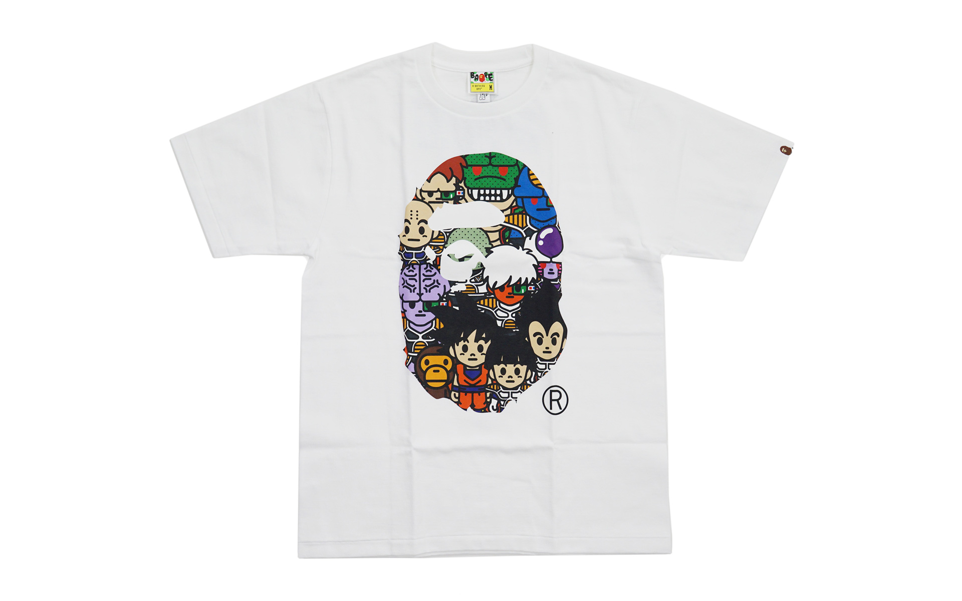 BAPE Dragon Ball Z All Star Apehead Tee White Men's - GB