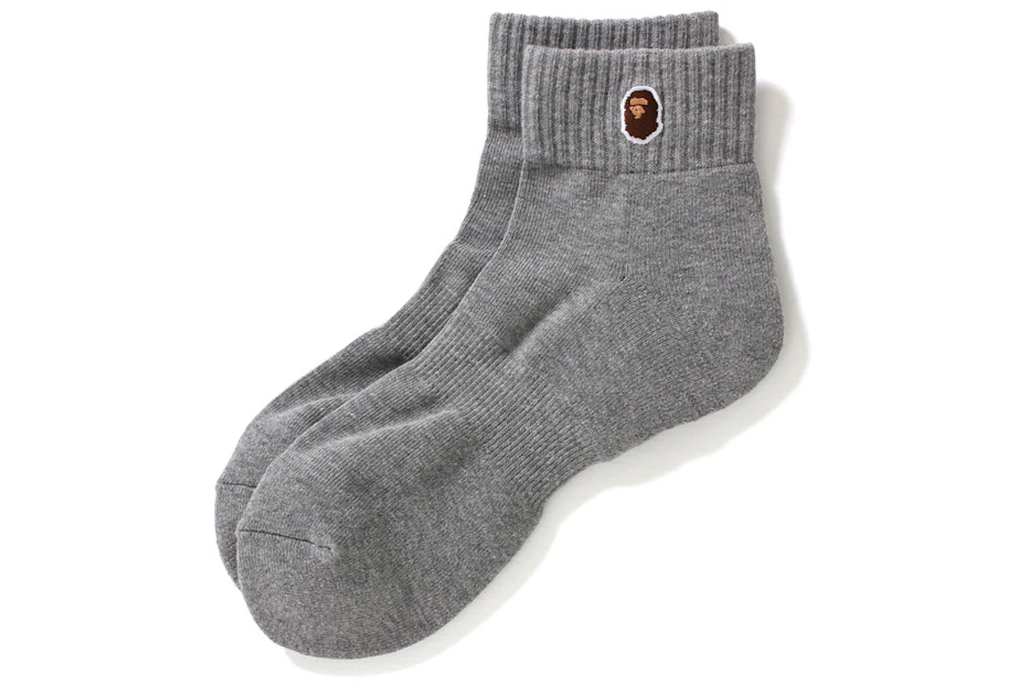 BAPE Ankle Socks Gray