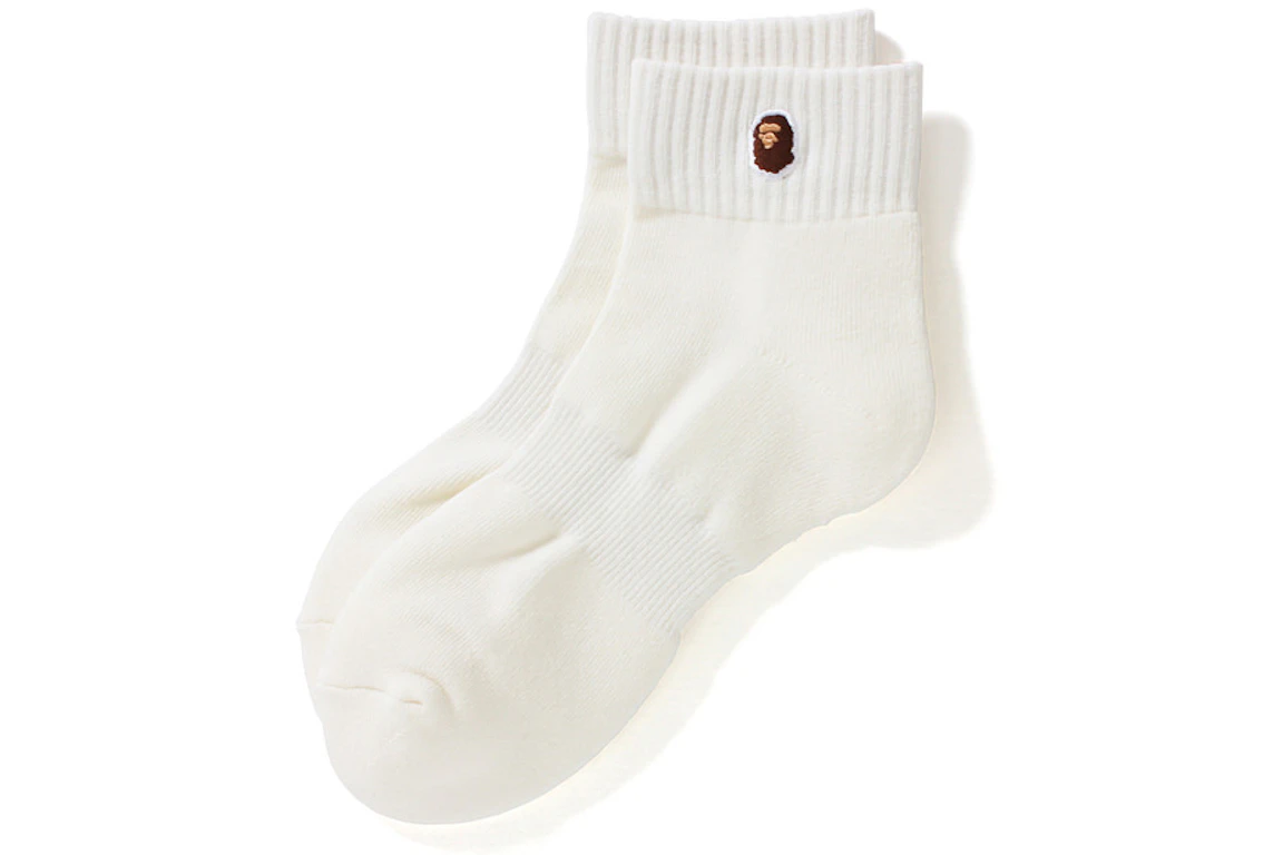 BAPE Ankle Socks White