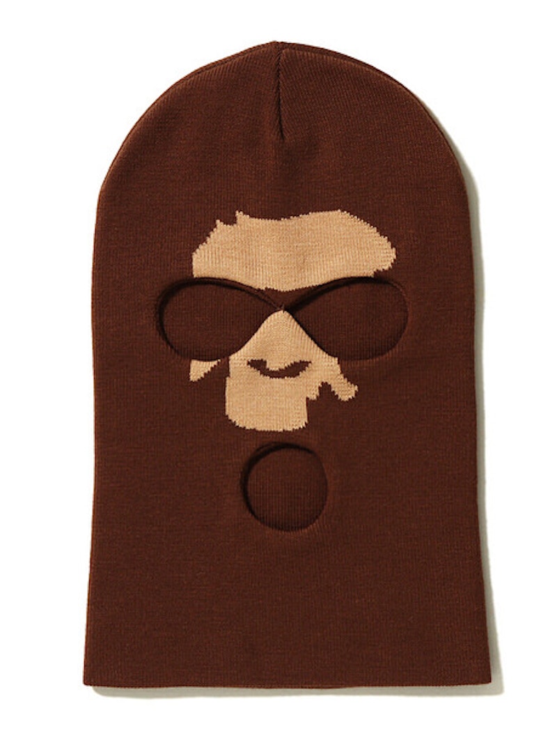 BAPE Ape Head Balaclava Brown