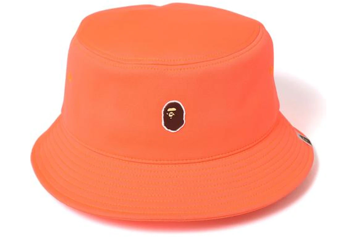 BAPE Ape Head One Point Bucket Hat Hat Orange