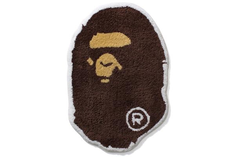 BAPE Ape Head Rug Brown - US