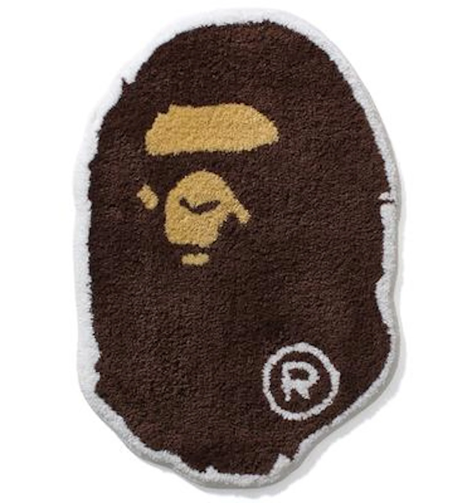 BAPE Ape Head Rug Brown - US