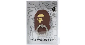 BAPE Ape Head Smartphone Ring Brown