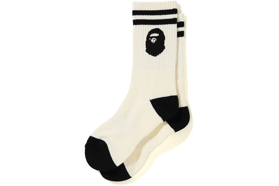 BAPE Ape Head Socks White
