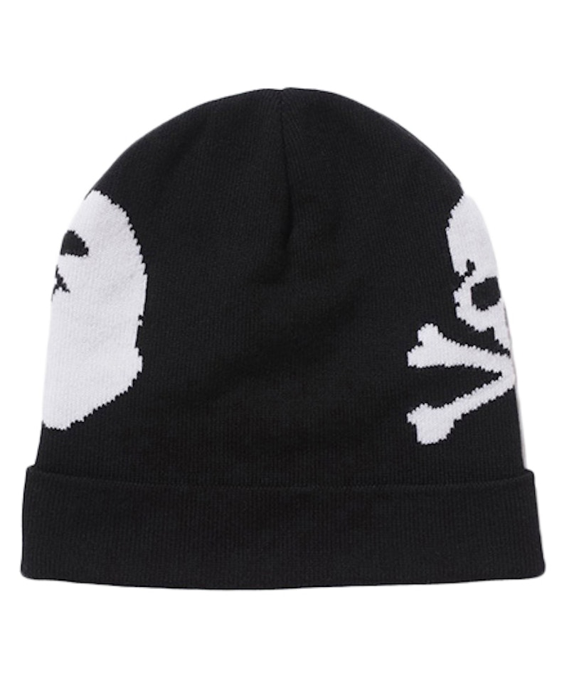 BAPE X Mastermind Japan Apehead Skull Beanie Black Men's 