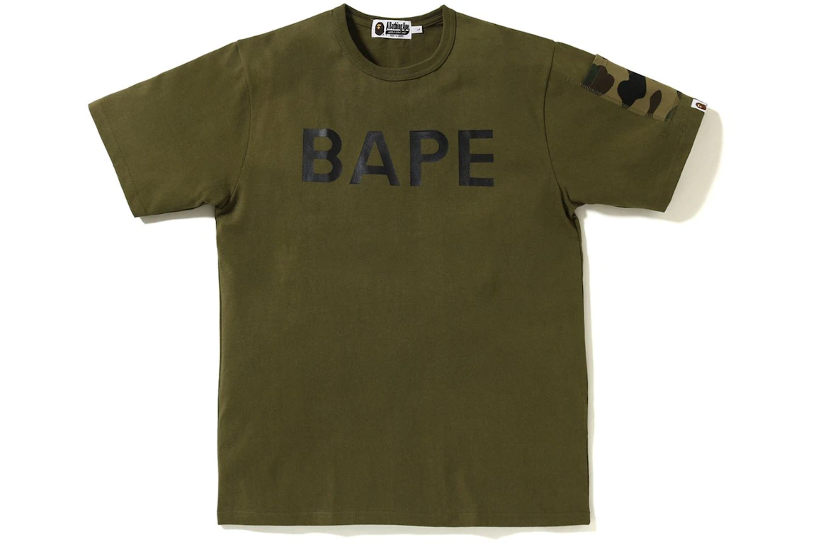 BAPE BAPE 1st Camo Sleeve Pocket Tee Olive