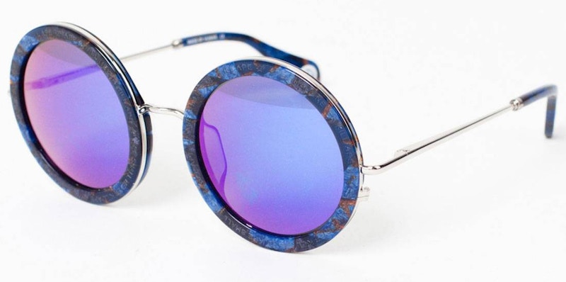 Pre-owned Bape Bs13027 Sunglasses In Blue