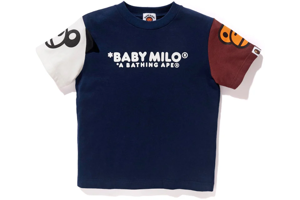 BAPE Baby Milo Tee Tee (Kids) Navy/Multi