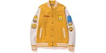 BAPE X The Simpsons Baby Milo Varsity Jacket Yellow